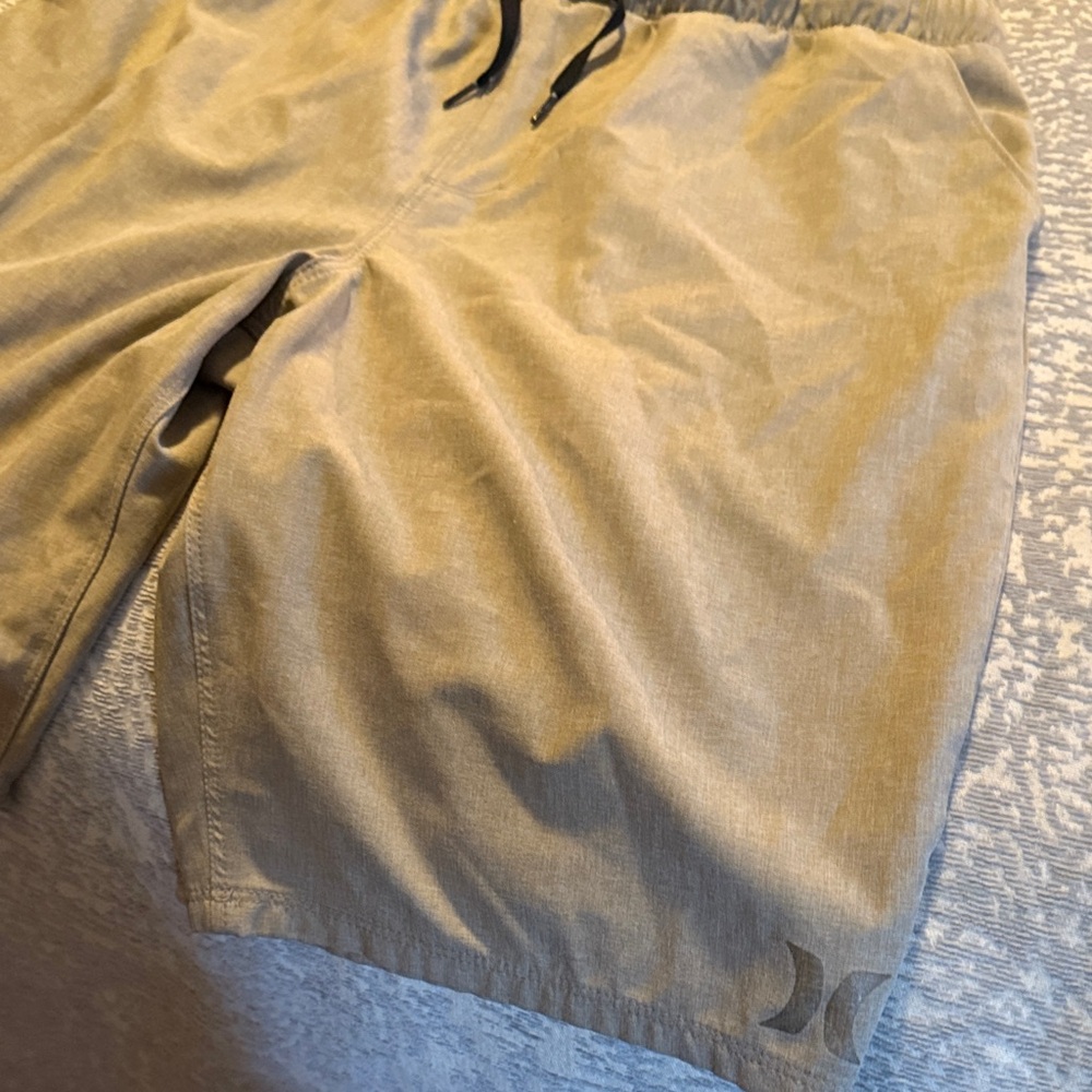 Hurley Khaki Shorts with Black Drawstring